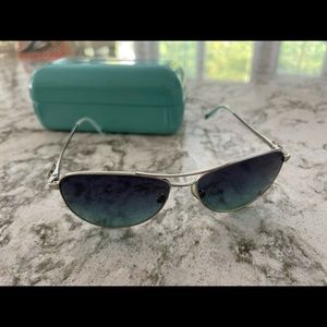 Tiffany Sunglasses with side bows! Blue-Gradient Lens